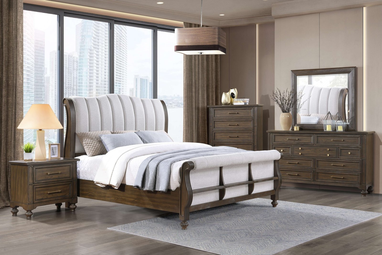 1751015788_3addf7aaefcde37b5b75.jpg MARINA DARK WALNUT BEDROOM - Image 1