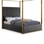 Jones Velvet Upholstered Bed