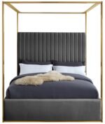Jones Velvet Upholstered Bed - Image 3