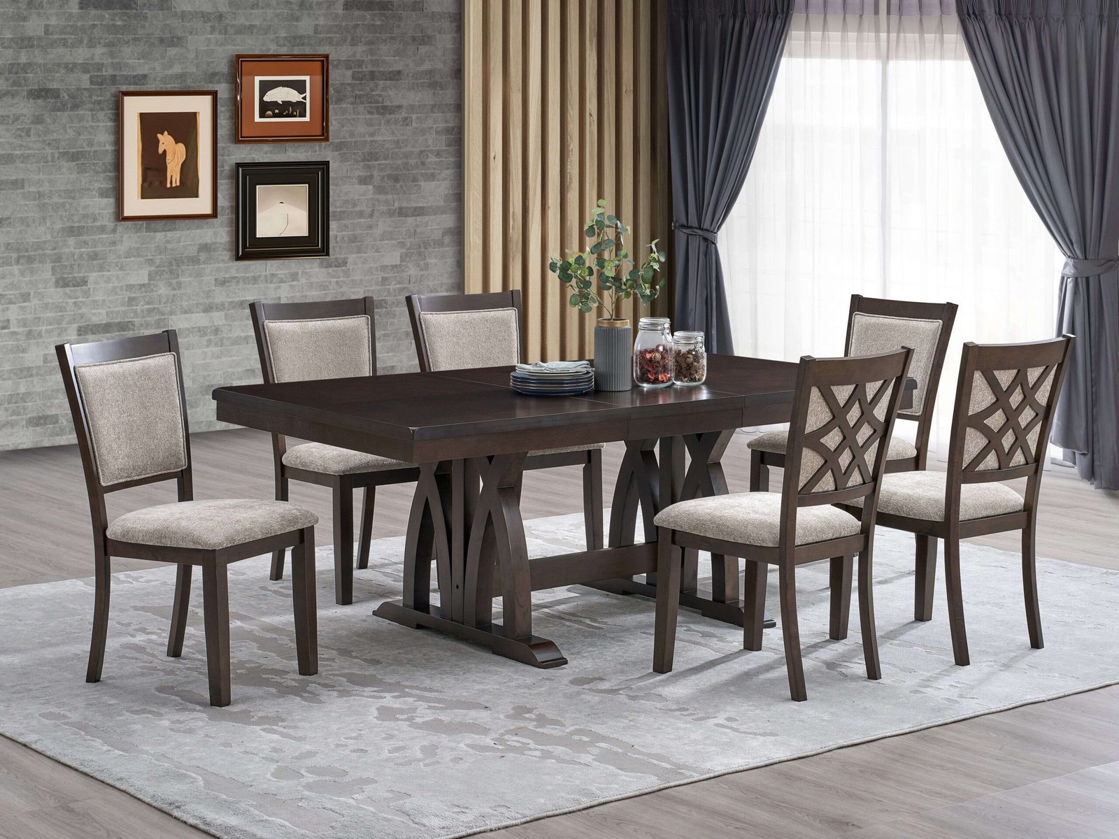 1753378407_8dbe533674e0f9a9dfc0.jpg VEGA DINING 7 PIECE - Image 1
