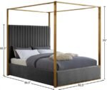Jones Velvet Upholstered Bed - Image 7