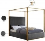Jones Velvet Upholstered Bed - Image 8