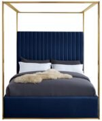 Jones Velvet Upholstered Bed - Image 3
