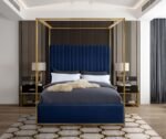 Jones Velvet Upholstered Bed - Image 4