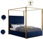 Jones Velvet Upholstered Bed - Image 8