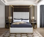 Jones Vegan Leather Upholstered Bed - Image 4