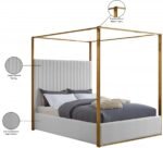 Jones Vegan Leather Upholstered Bed - Image 8