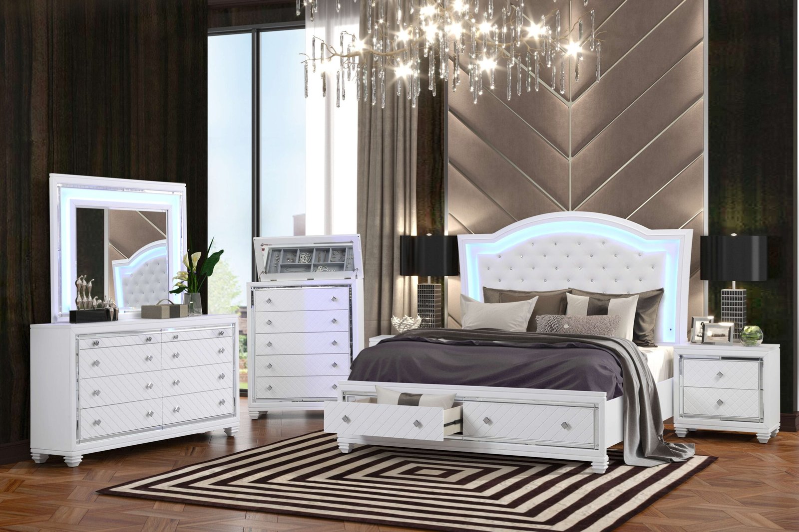 1755872201_740ed846eb0caed963eb.jpg SHINEY BEDROOM WHITE - Image 1