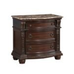 1757-4 Night Stand, Marble Top - Image 2