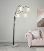 MAISEL 91-INCH HANGING CRYSTAL ARC TREE FLOOR LAMP BLACK - Image 2