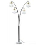 MAISEL 91-INCH HANGING CRYSTAL ARC TREE FLOOR LAMP BLACK - Image 3