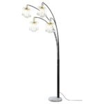 MAISEL 91-INCH HANGING CRYSTAL ARC TREE FLOOR LAMP BLACK - Image 4