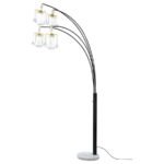 MAISEL 91-INCH HANGING CRYSTAL ARC TREE FLOOR LAMP BLACK - Image 5