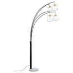 MAISEL 91-INCH HANGING CRYSTAL ARC TREE FLOOR LAMP BLACK - Image 6