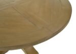 FLORENCE 7-PIECE ROUND DINING TABLE SET RUSTIC HONEY - Image 8