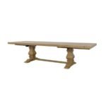 FLORENCE 126-INCH EXTENSION DINING TABLE RUSTIC HONEY - Image 6