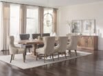 FLORENCE 126-INCH EXTENSION DINING TABLE RUSTIC HONEY - Image 9
