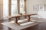 FLORENCE 126-INCH EXTENSION DINING TABLE RUSTIC HONEY - Image 2