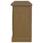 FLORENCE 4-DOOR DINING SIDEBOARD BUFFET CABINET RUSTIC HONEY - Image 6