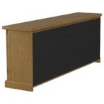 FLORENCE 4-DOOR DINING SIDEBOARD BUFFET CABINET RUSTIC HONEY - Image 7