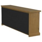 FLORENCE 4-DOOR DINING SIDEBOARD BUFFET CABINET RUSTIC HONEY - Image 9