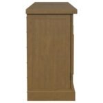 FLORENCE 4-DOOR DINING SIDEBOARD BUFFET CABINET RUSTIC HONEY - Image 10