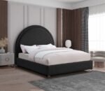 Milo Boucle Fabric Upholstered Bed - Image 2