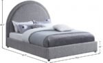 Milo Boucle Fabric Upholstered Bed - Image 7