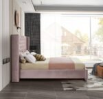 Aiden Velvet Upholstered Bed - Image 5