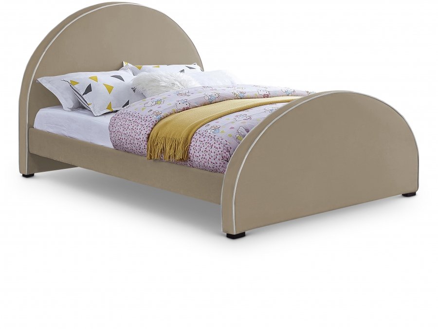 18111.jpg Brody Velvet Upholstered Bed - Image 1