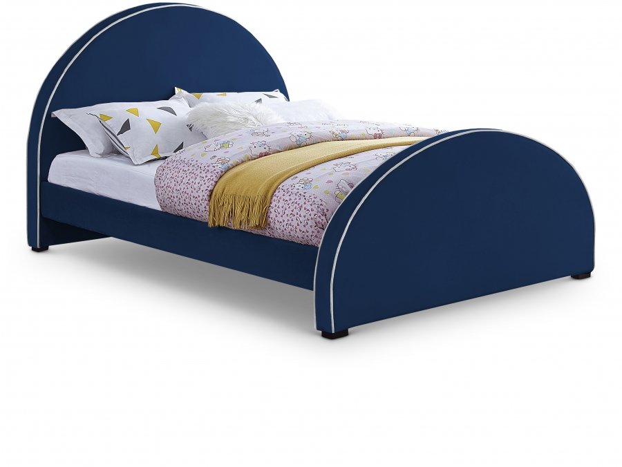 18126.jpg Brody Velvet Upholstered Bed - Image 1