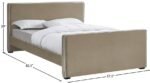 Dillard Velvet Upholstered Bed - Image 7
