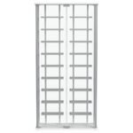 MONTARA TEMPERED GLASS WINE STORAGE LED CURIO CABINET CHROME - Image 4