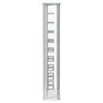 MONTARA TEMPERED GLASS WINE STORAGE LED CURIO CABINET CHROME - Image 6