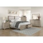 1820N-1* Queen Platform Bed with Footboard Storage - Image 5