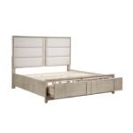 1820N-1* Queen Platform Bed with Footboard Storage - Image 4