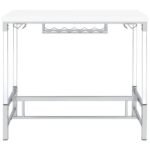 NORCREST 47-INCH ACRYLIC LEG BAR TABLE WHITE HIGH GLOSS - Image 3