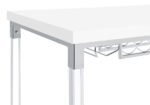 NORCREST 47-INCH ACRYLIC LEG BAR TABLE WHITE HIGH GLOSS - Image 7