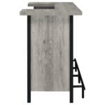 BELLEMORE FREESTANDING HOME BAR WINE CABINET GREY DRIFTWOOD - Image 9