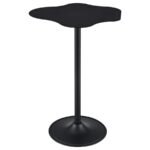 KEANU CURVED 29-INCH CLOUD-SHAPED BISTRO BAR TABLE BLACK