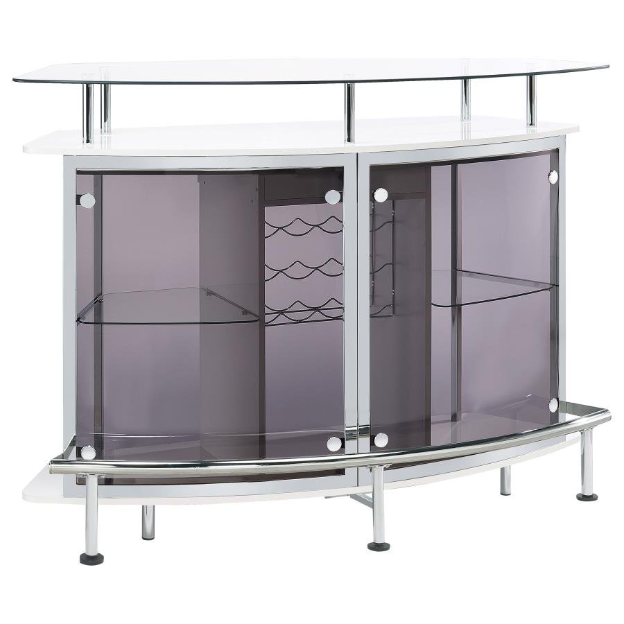 182235_03x900.jpg GIDEON CURVED GLASS TOP HOME BAR CABINET WHITE HIGH GLOSS - Image 1