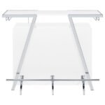 ARACELI FREESTANDING LED HOME BAR CABINET WHITE HIGH GLOSS - Image 8