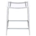 JOVANI ACRYLIC BACKLESS COUNTER STOOL CHROME (SET OF 2) - Image 4