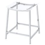 JOVANI ACRYLIC BACKLESS COUNTER STOOL CHROME (SET OF 2) - Image 5