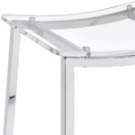 JOVANI ACRYLIC BACKLESS COUNTER STOOL CHROME (SET OF 2) - Image 7