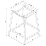 JOVANI ACRYLIC BACKLESS COUNTER STOOL CHROME (SET OF 2) - Image 8