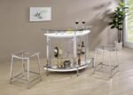 JOVANI ACRYLIC BACKLESS COUNTER STOOL CHROME (SET OF 2) - Image 9