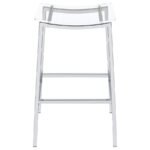 JOVANI ACRYLIC BACKLESS BAR STOOL CHROME (SET OF 2) - Image 4