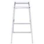JOVANI ACRYLIC BACKLESS BAR STOOL CHROME (SET OF 2) - Image 6