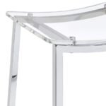 JOVANI ACRYLIC BACKLESS BAR STOOL CHROME (SET OF 2) - Image 7